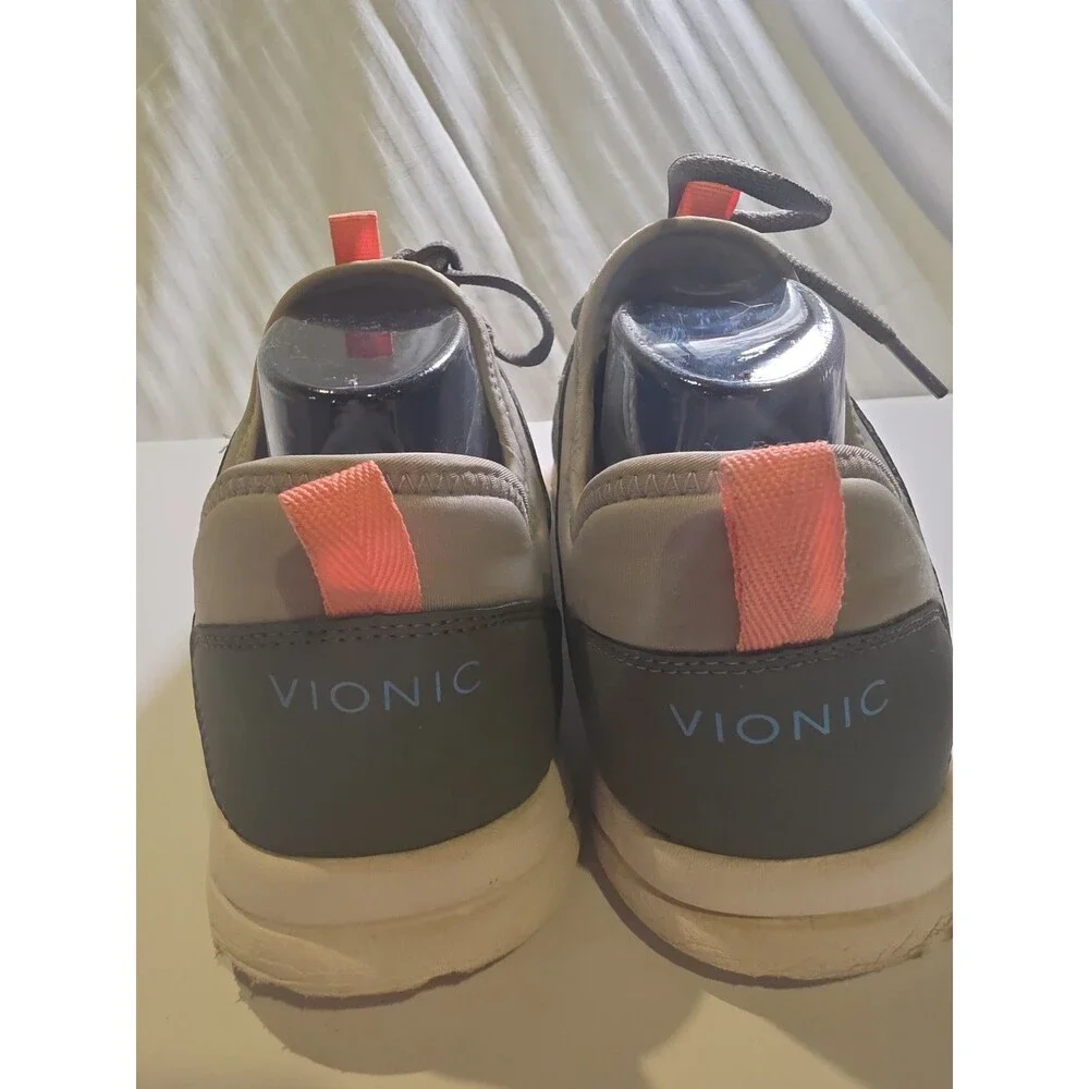 Vionic Alma Women's Sneakers Gray Blue Athletic Walking Shoes 10W Wide Running